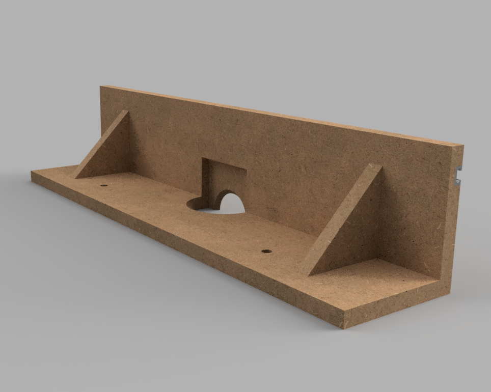 3D Model of Fence (rear)